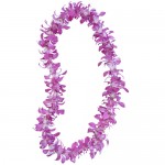 Single purple orchid lei