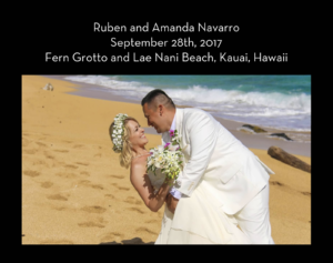 kauai wedding photo album