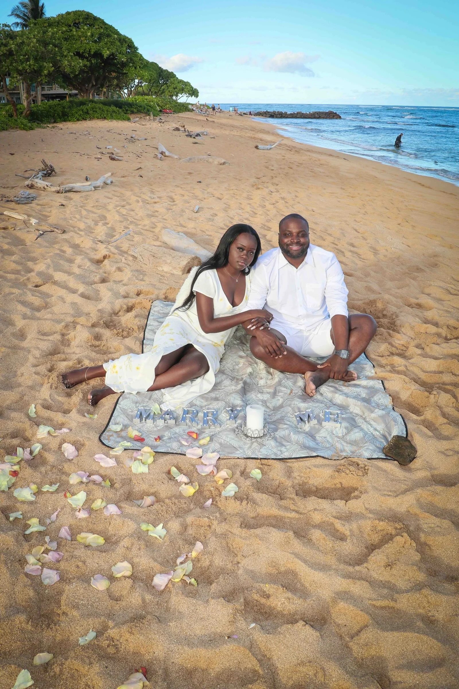 Waipouli Beach wedding photo location